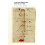 Great Britain Postal History The General Post, Bishop Marks 1700-96 collection of forty three entir