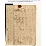 Great Britain Postal History The Corsini Correspondence 1589 (6 Dec.) entire letter from Bartolomeo