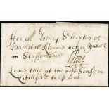 Great Britain Postal History 1661 (19 April), diminutive and attractive entire, endorsed Leave this