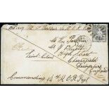 Barbados Covers and Cancellations 1880 (28 Jan.) soldier's envelope from "No. 1207 Pte. J Parkin 1/