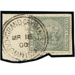 Cayman Islands Jamaica used in Cayman Islands "grand cayman/cayman islands" double-ring d.s. (Type