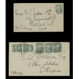 Barbados Covers and Cancellations 1892-1937 selection of envelopes (14, seven registered) variously