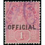 Cayman Islands Jamaica used in Cayman Islands "grand cayman/post office" oval datestamp in violet (