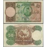 Imperial Bank of Persia, 50 tomans, Teheran, 2 September 1924, red serial numbers F/A 003887, (Pick