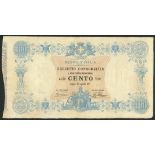 Federal Biglietti Gia Consorziale, 100 lire (2), L.1874, serial number 54 2630 and 5 4964, (Pick 7,