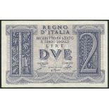 Treasury Biglietti di Stato, 1 lire (27), 1939, (Pick 26, 27, Gavello 46, 47),