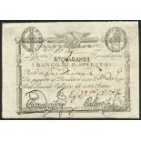 Prima Republica Romana, Banco Di S. Spirito, 40 bajocchi, 1798, (Pick S 522, 523, Gavello 46, 47),