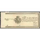 Monte di San Secondo Torino, unissued 500 lire (3), ND (ca 1794), (Pick S140, Gavello 57),
