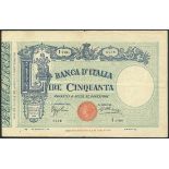 Banca d'Italia, 50 lire (13), 1933-43 (Pick 47, 65),