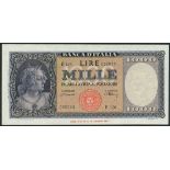 Banca d'Italia, consecutive group 1000 lire, 20 March 1947, serial number E126 052072-4,6 (Pick 88a