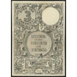 Moneta del Comune di Venezia, 3 lira (3), 1848, no serial number, (Pick S193, Gavello 55),