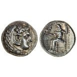 Kingdom of Macedon, Alexander III, the Great (336-323 BC), AR Tetradrachm, 17.20g, Babylon, c.325-3