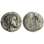 Thracian Islands, Thasos (c.148-90 BC), AR Tetradrachm, 16.80g, head of Dionysos right, wreathed wi