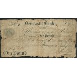 Newcastle Bank (Sparrow & Nickisson), £1, 1 June 1825, serial number P654, (Outing 1527a),