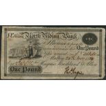 North Riding Bank, (Hagues, Strickland & Allen), £1, Malton, 24 November 1824, serial number 365M,