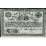 Norfolk and Norwich Joint Stock Banking Company, unissued £5, Swaffham, 183-, (Outing 1610),