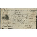 Beverley Old Bank (Harland & Tuke), 5 guineas, 19 March 1804, serial number 4, (Outing 128b),