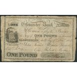 Gloucester Bank (John Turner, Thomas Turner and Robert Morris), £1, 22 February 1825, serial number