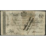 Bath Bank (Cavenagh, Browne, Bayly & Browne), £5, 1 February 1825, serial number B7688, (Outing 96b