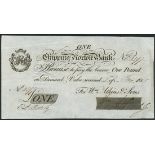 Chipping Norton Bank (Wm. Atkins & Sons), £1, 2 May 1815, serial number E 3397, (Outing 544a),