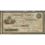 Lutterworth Bank (John Clarke & Josh Philips), £10, 3 June 1863, serial number 1075B, (Outing not l