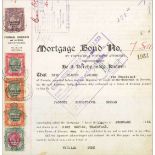 Swaziland Revenue 1927-32 Series 11 overprint "Swaziland/ Revenue/ Only" collection of documents (4