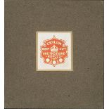 Ceylon Impressed Revenue 1927 Series of essays (3) for 1000r. value comprising hand-painted essay i