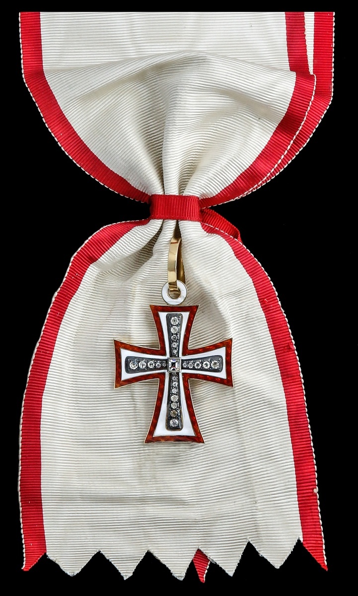 A most attractive Badge of the Danish Order of the Dannebrog enhanced with stones Denmark, Kin... - Image 2 of 2