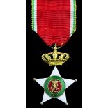 Italy, Kingdom, Colonial Order of the Star of Italy, Officer's breast Badge, 53mm including cro...