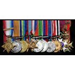 An impressive group of eleven awarded to Major A. G. Denoon, Seaforth Highlanders, who was twic...