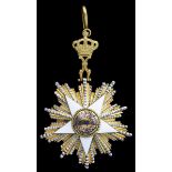 Egypt, Kingdom, Order of the Nile, Badge, 95mm including crown suspension x 63mm, silver-gilt,...
