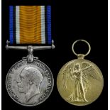 Pair: Corporal J. S. Bullimore, Cameron Highlanders British War and Victory Medals (S-43106 Cp...