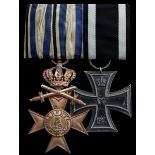 A group of Great War German awards Germany (2), Bavaria, Order of Military Merit, breast Badge...