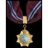 Order of British India, 1st Class, 2nd type neck badge, gold and enamel, test mark to reverse,...