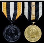 Germany, Prussia, War Merit Medal 1863, bronze; iron, good very fine (2)