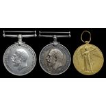 Family group: Pair: Private G. Turner, London Regiment British War and Victory Medals (9518 P...