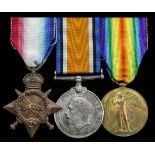 Three: Petty Officer Telegraphist S. Mitchell, Royal Navy 1914-15 Star (205530, S. Mitchell, P...