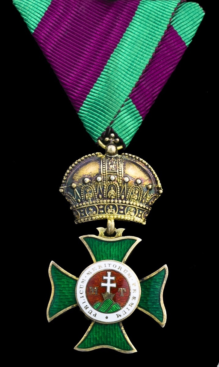 Austria, Empire, Royal Hungarian Order of St. Stephen, breast Badge, 56mm including crown suspe...