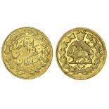 Qajar Dynasty, Muzaffar al-Din Shah (1896-1907), gold Toman, 2.92g, Tehran, AH1314, legend with...