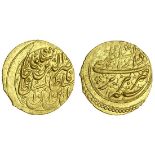 Qajar Dynasty, Nasir al-Din Shah (1848-96), gold Toman, 3.50g, Dar al-Sultanah Tabriz, AH1271 (...