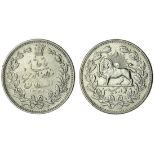 Qajar Dynasty, Muzaffar al-Din Shah (1896-1907), 5-Kran (5000-Dinars), 22.90g, Tehran, AH1320 (...