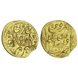 Qajar Dynasty, Nasir al-Din Shah (1848-96), gold Toman, 3.37g, Dar al-Sultanah Qazvin, AH1271 (...