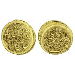 Qajar Dynasty, Nasir al-Din Shah (1848-96), gold Toman, 3.44g, Dar al-Dawla Kirmanshahan, AH127...