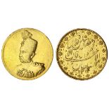 Qajar Dynasty, Muzaffar al-Din Shah (1896-1907), gold 10-Toman, 28.64g, Tehran, AH1314, unifor...