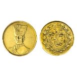 Qajar Dynasty, Nasir al-Din Shah (1848-96), gold Toman, 2.86g, Tehran, undated (AH1294-95 / 187...