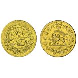 Qajar Dynasty, Muzaffar al-Din Shah (1896-1907), gold Half-Toman (5000-Dinars), 1.41g, Tehran,...