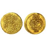 Zand Dynasty, Karim Khan (1753-79), gold Quarter-Mohur, 2.74g, type C, Dar al-'Ibadat Yazd, AH1...