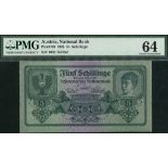 Austria, National Bank, 5 schillings, 1925, serial number 1035 757352, (Pick 88),