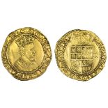 England. House of Stuart. James I (1603-1625). Double Crown, mm trefoil (1613). 4.97 gms. Fifth bus