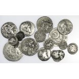 Ancient Greek Silver. Includes: Kings of Macedon. Alexander the Great Tetradrachm (3) and Drachm (2